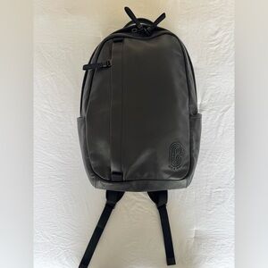 Coach Black Leather Backpack